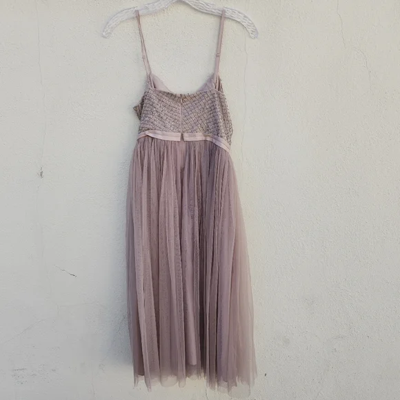 Needle & Thread Copellia Embellished Ballet Tulle Dress in Dust Lilac - Picture 5 of 10